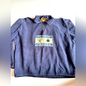 Vintage Tennis Long Sleeve Shirt Large